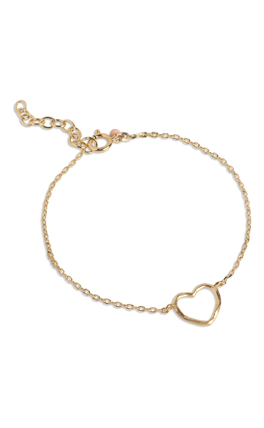 ENAMEL Copenhagen Armbånd - Organic Heart - Gold Colour
