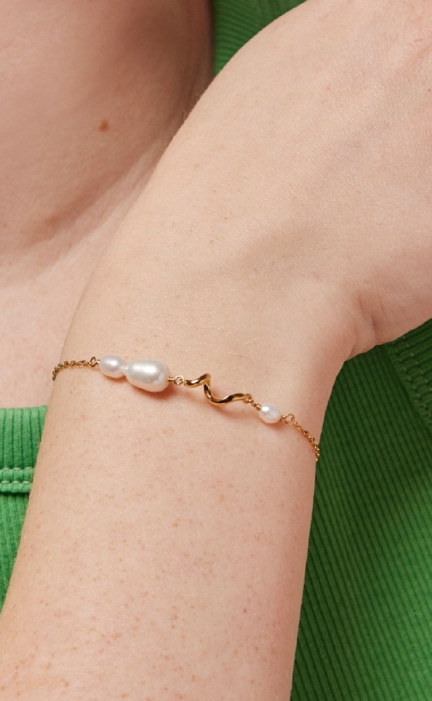 ENAMEL Copenhagen Armbånd - Pearlie Twist - Pearl