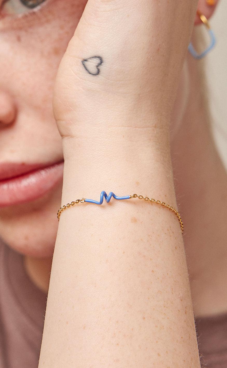 ENAMEL Copenhagen Armbånd - Twist - Cornflower