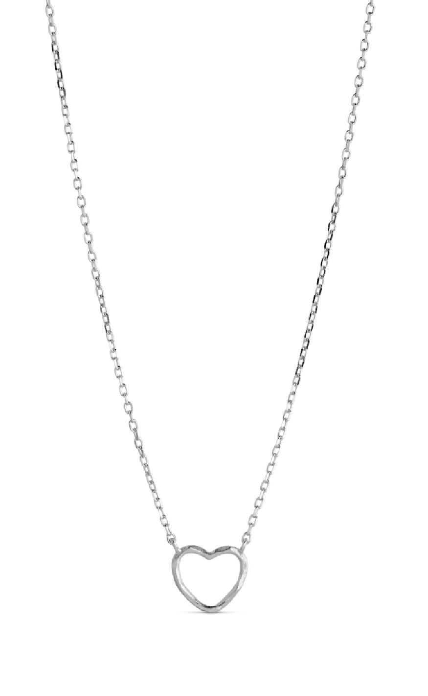 ENAMEL Copenhagen Halskæde - Organic Heart - Silver Colour