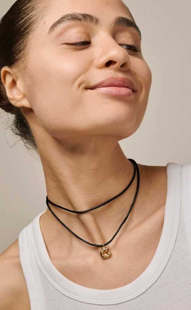 ENAMEL Copenhagen Halskæde - Sora Tie - Silver Colour