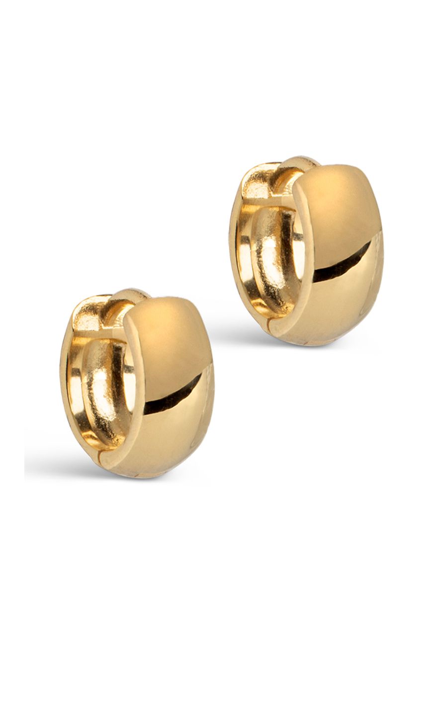 ENAMEL Copenhagen Øreinge - Classic Wide - Gold Colour