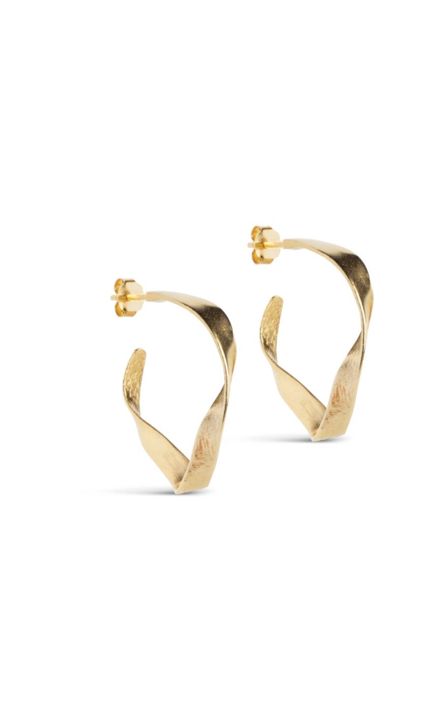 ENAMEL Copenhagen - Ørering - Hoops Scarlet Small - Gold Colour
