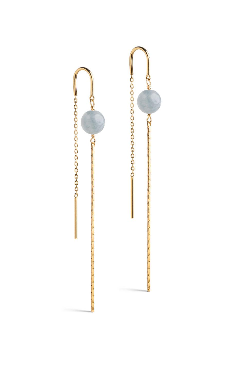 ENAMEL Copenhagen Øreringe - Aga - Light Blue