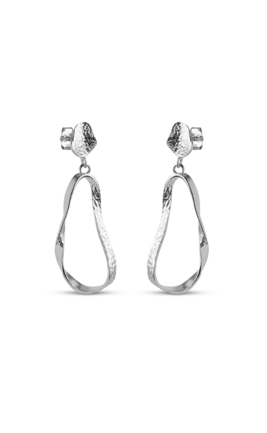 ENAMEL Copenhagen Øreringe - Aloma Small - Silver Colour