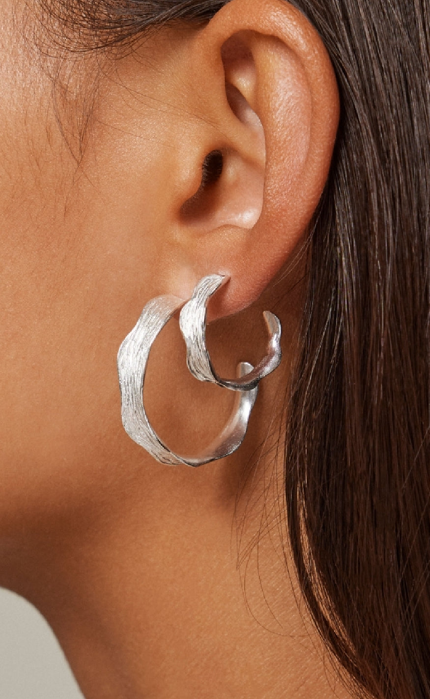 ENAMEL Copenhagen Øreringe - Ane Small - Silver