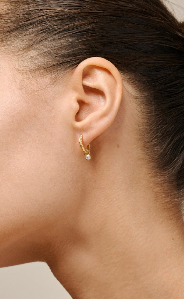 ENAMEL Copenhagen Øreringe - Belle - White