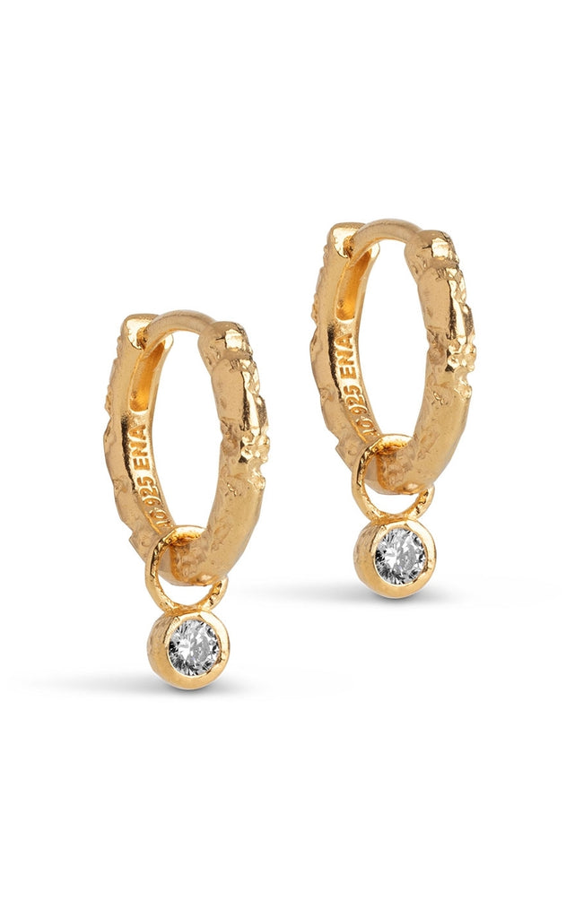 ENAMEL Copenhagen Øreringe - Belle - White