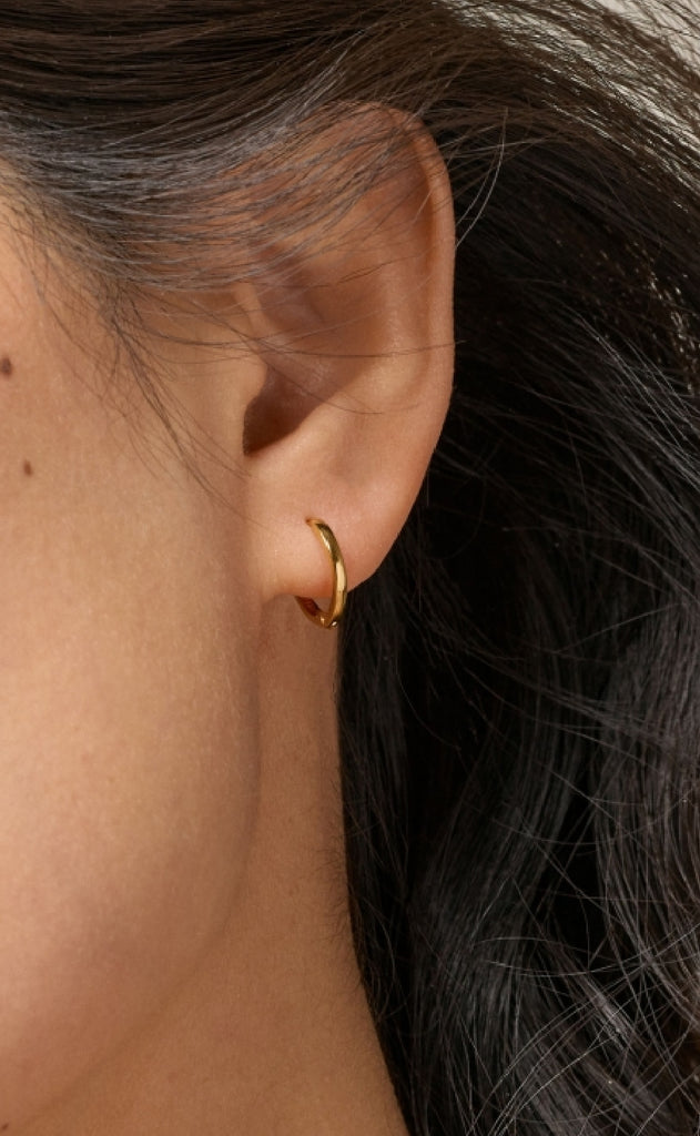 ENAMEL Copenhagen Øreringe - Classic Hoops - Gold Colour