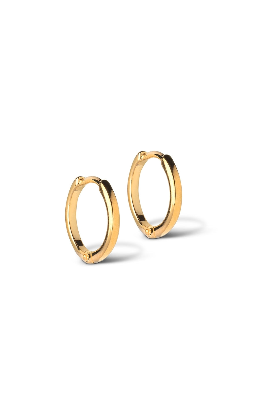 ENAMEL Copenhagen Øreringe - Classic Hoops - Gold Colour