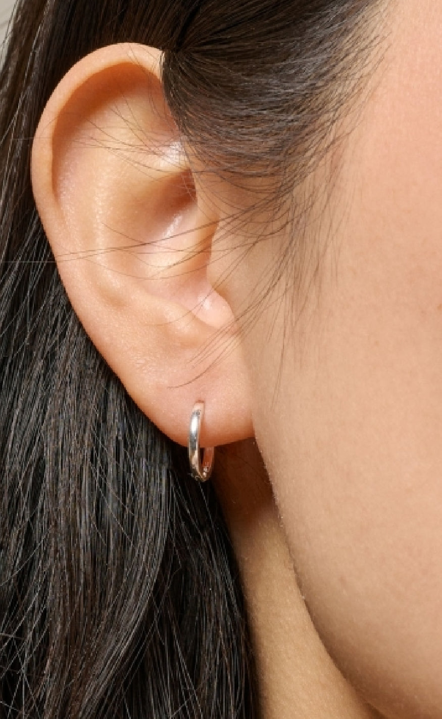 ENAMEL Copenhagen Øreringe - Classic Hoops - Silver Colour