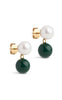 ENAMEL Copenhagen Øreringe - Columbia - Petrol Green