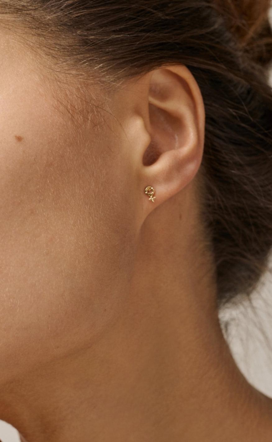 ENAMEL Copenhagen Øreringe - Feminine Power - Gold Colour