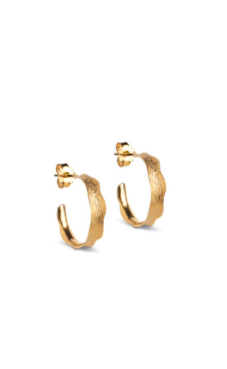 ENAMEL Copenhagen Øreringe - Hoops - Ane Small - Gold Colour