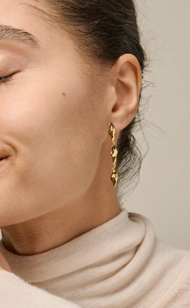 ENAMEL Copenhagen Øreringe - India Medium - Gold Colour