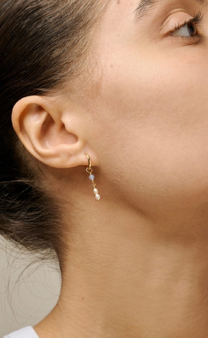 ENAMEL Copenhagen Øreringe - Liva - Blue Quartz