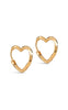 ENAMEL Copenhagen Øreringe - Organic Heart Small - Gold Colour