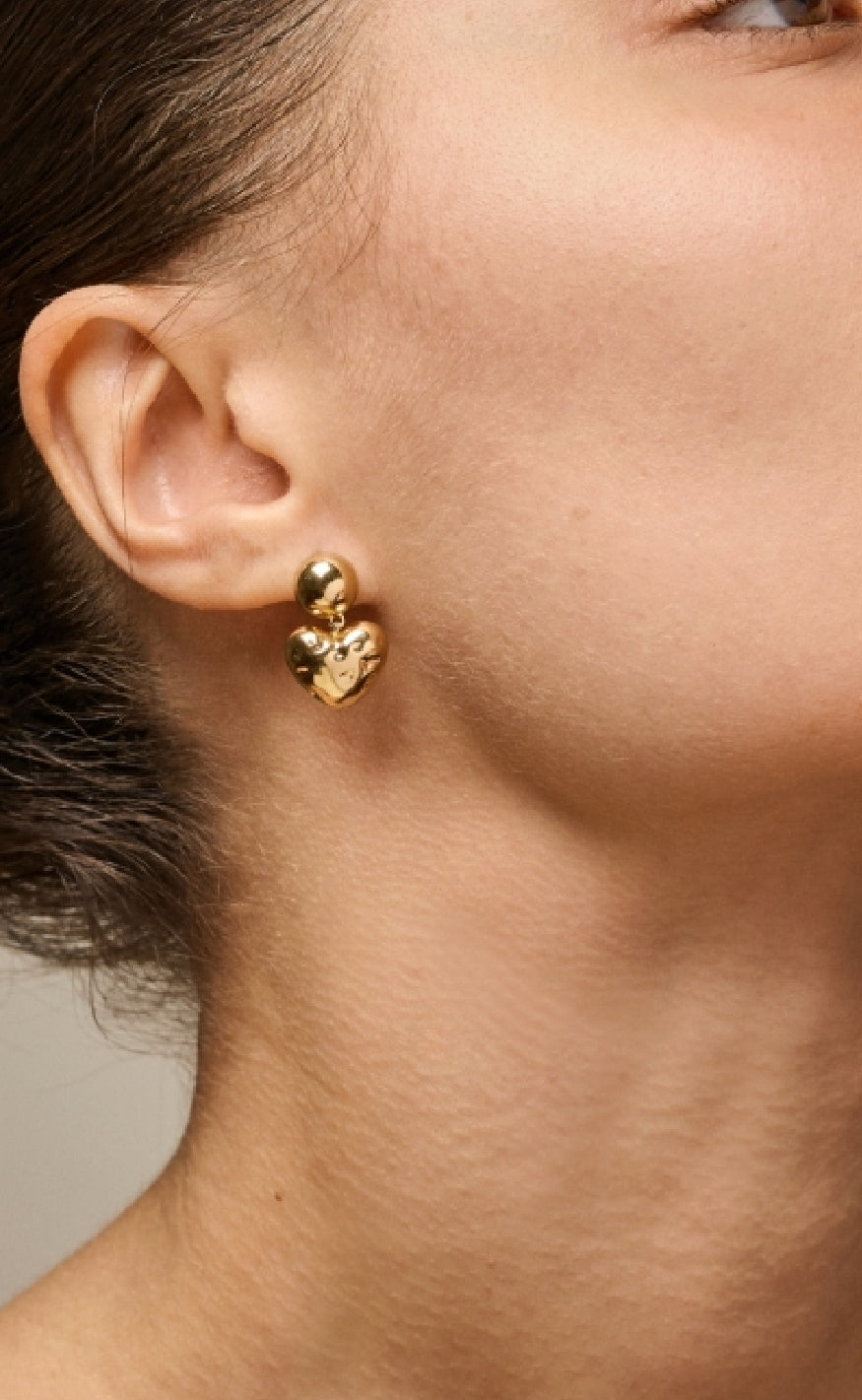 ENAMEL Copenhagen Øreringe - Poma Heart - Gold Colour