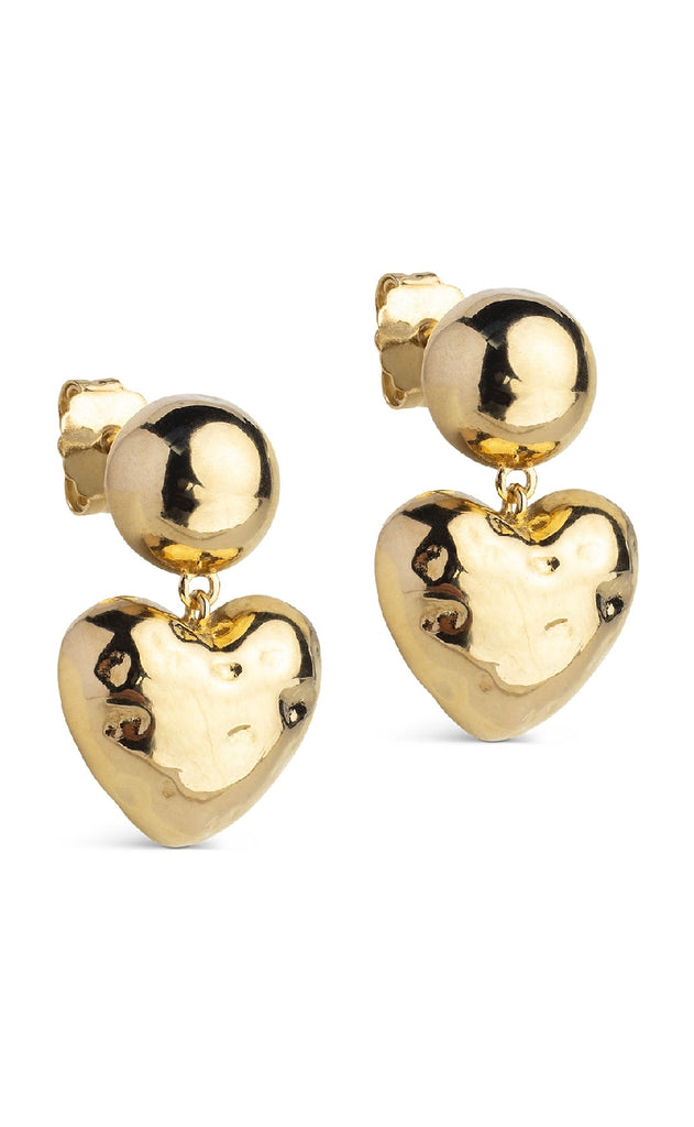 ENAMEL Copenhagen Øreringe - Poma Heart - Gold Colour