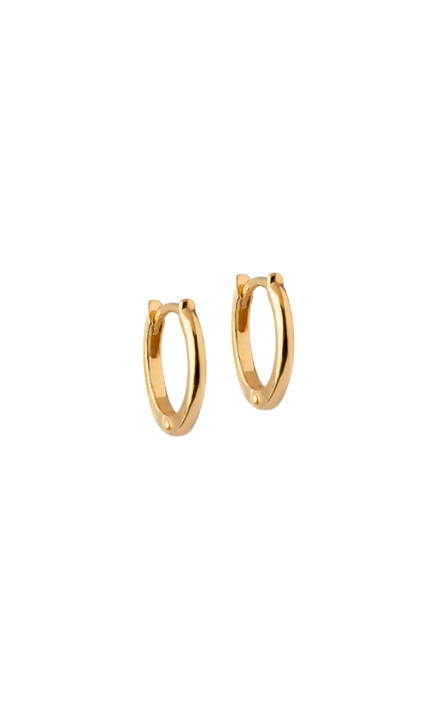 ENAMEL Copenhagen Øreringe - Small Classic Hoops - Gold Colour