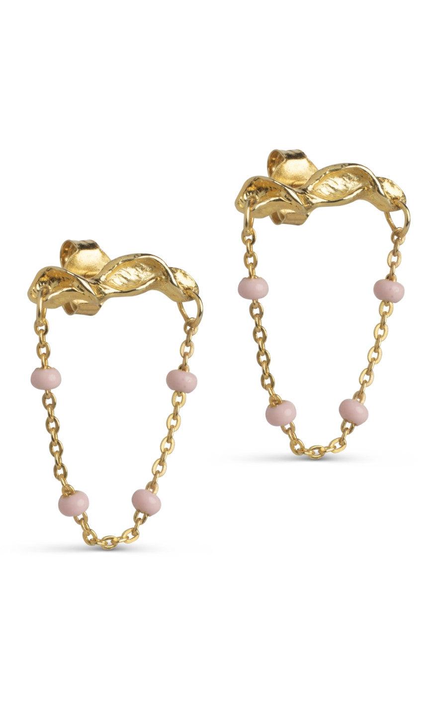 ENAMEL Copenhagen Øreringe - Studs Lola Refined - Light Pink