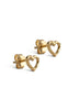 ENAMEL Copenhagen Øreringe - Studs Organic Heart - Gold Colour