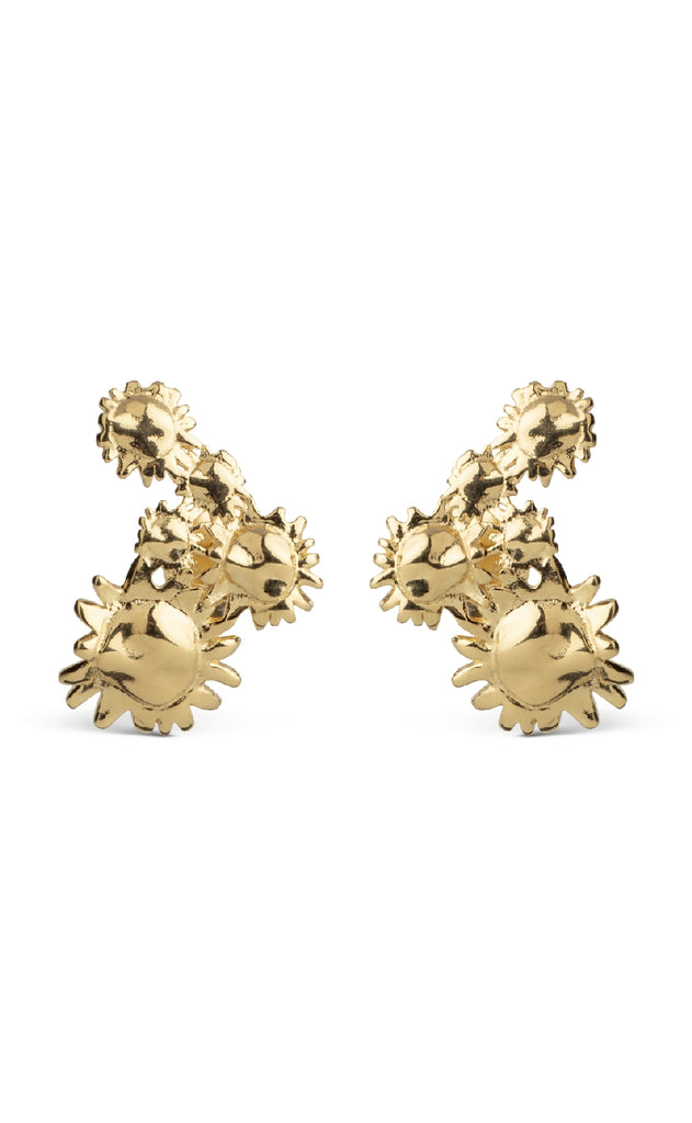 ENAMEL Copenhagen Øreringe - Studs Sunshine Field - Gold Colour