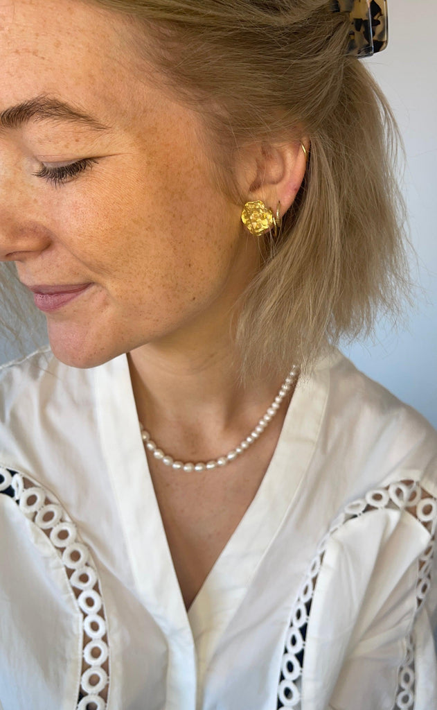 ENAMEL Copenhagen Øreringe / Studs - Windy - Gold Colour