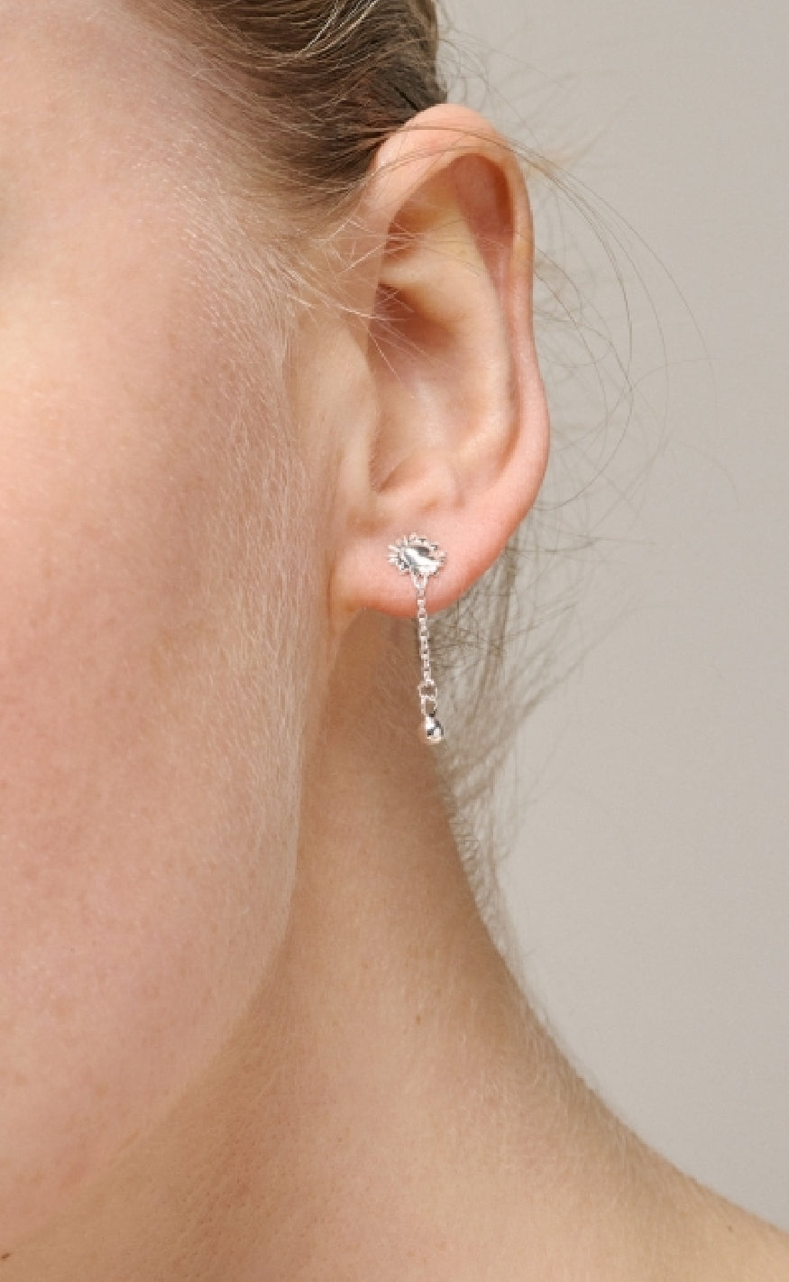 ENAMEL Copenhagen Øreringe - Sunshine Drop - Silver Colour