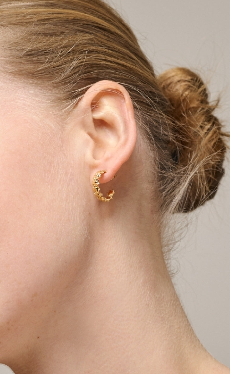 ENAMEL Copenhagen Øreringe - Sunshine Wreath - Gold Colour