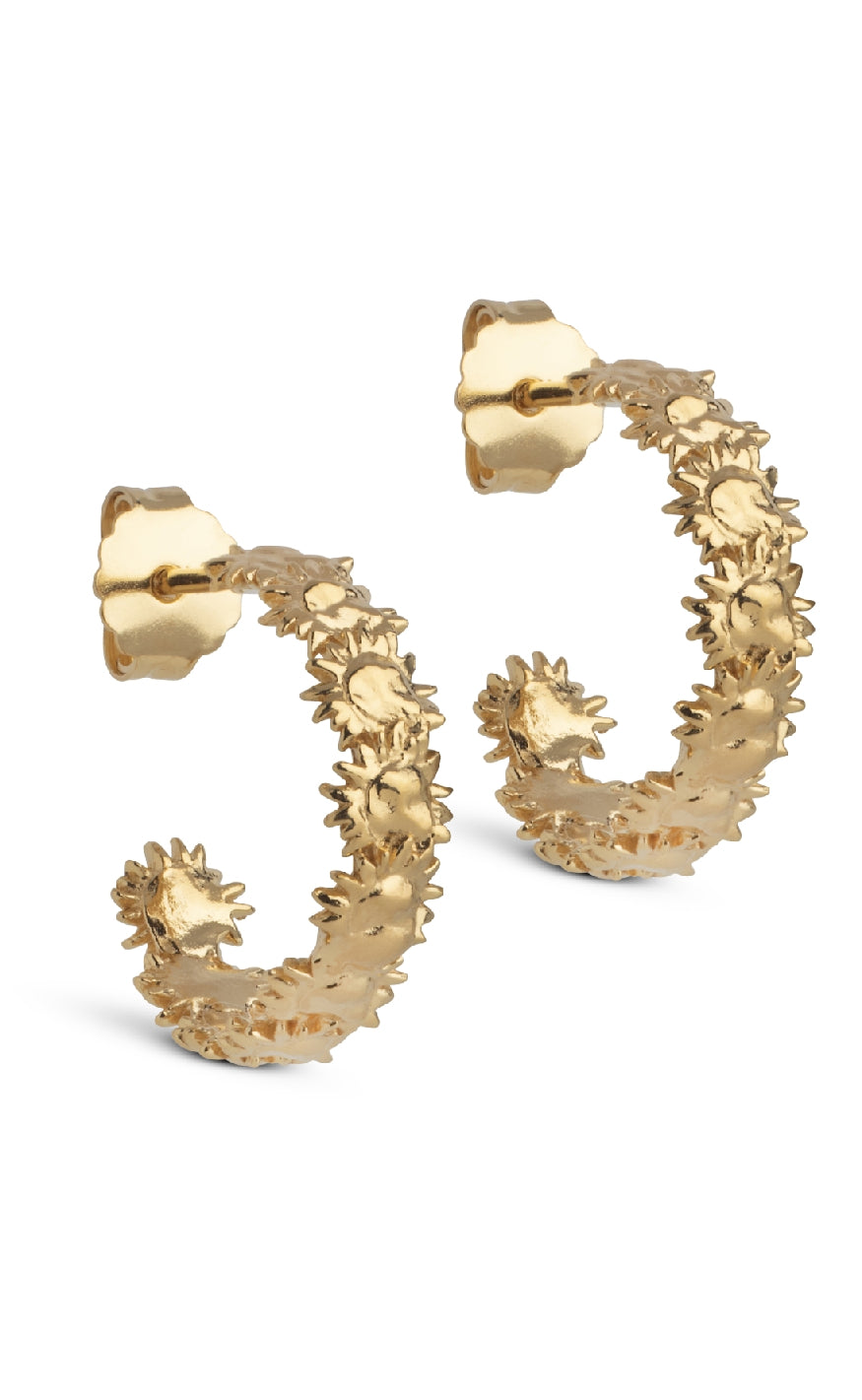 ENAMEL Copenhagen Øreringe - Sunshine Wreath - Gold Colour