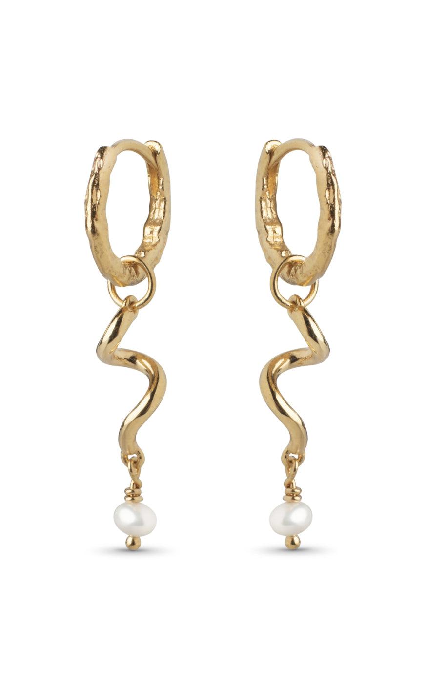 ENAMEL Copenhagen Øreringe - Twist - Gold Colour