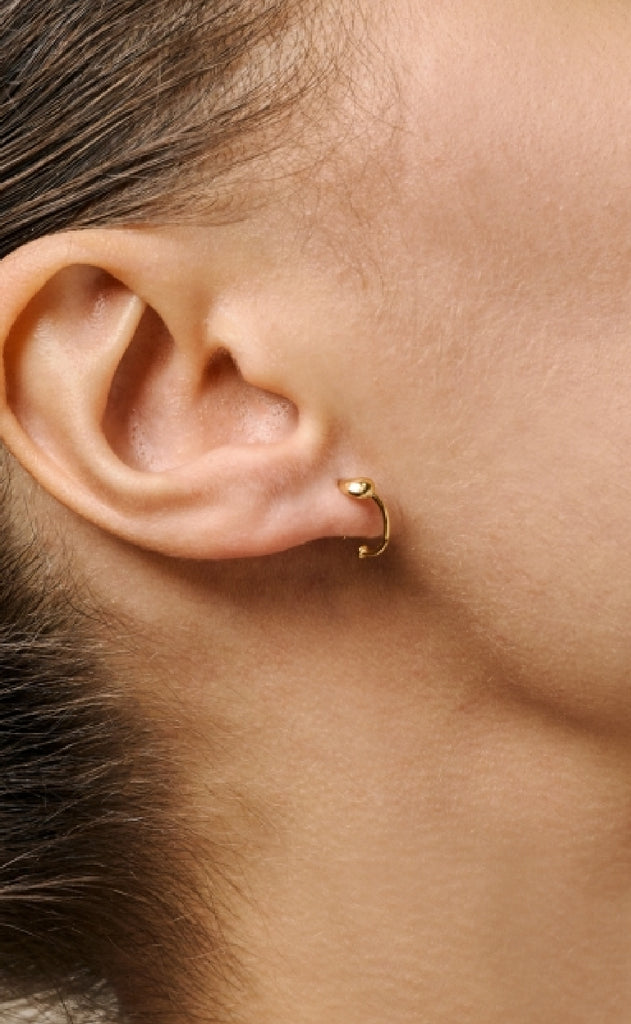 ENAMEL Copenhagen Øreringe - Twistie Drop - Gold Colour