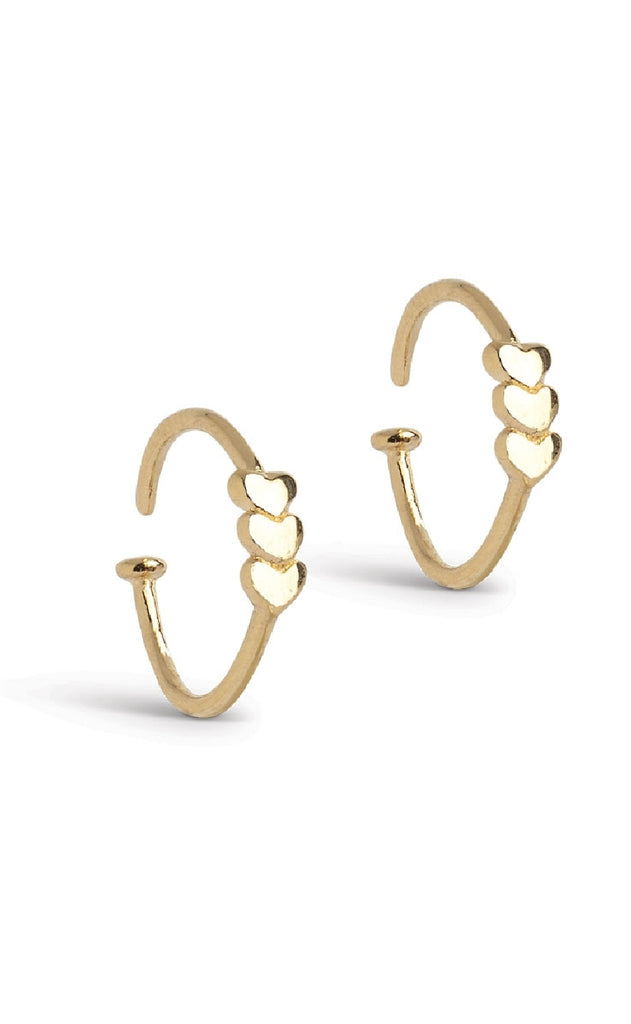 ENAMEL Copenhagen Øreringe - Twistie Love - Gold Colour