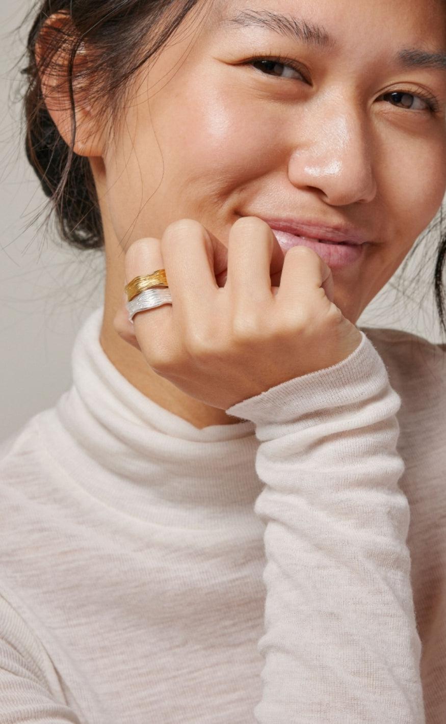 ENAMEL Copenhagen Ring - Ane - Silver Colour