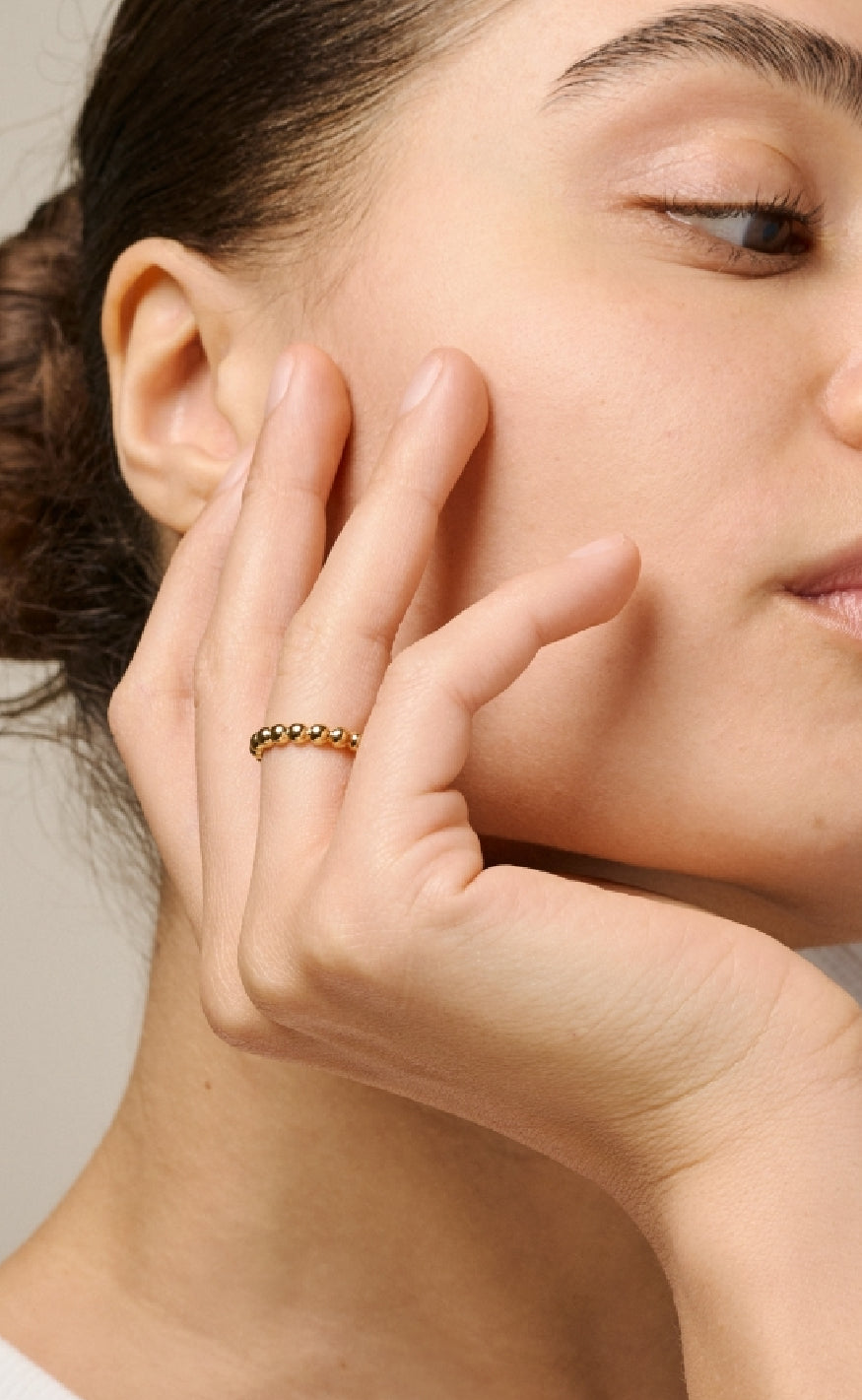ENAMEL Copenhagen Ring - Ball - Gold Colour