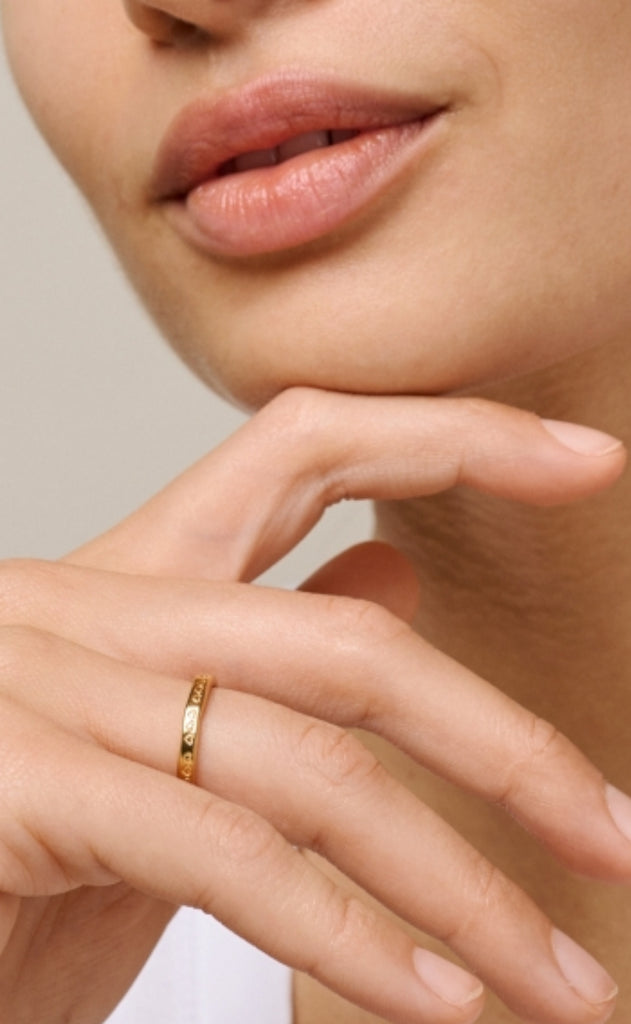 ENAMEL Copenhagen Ring - Heart - Gold