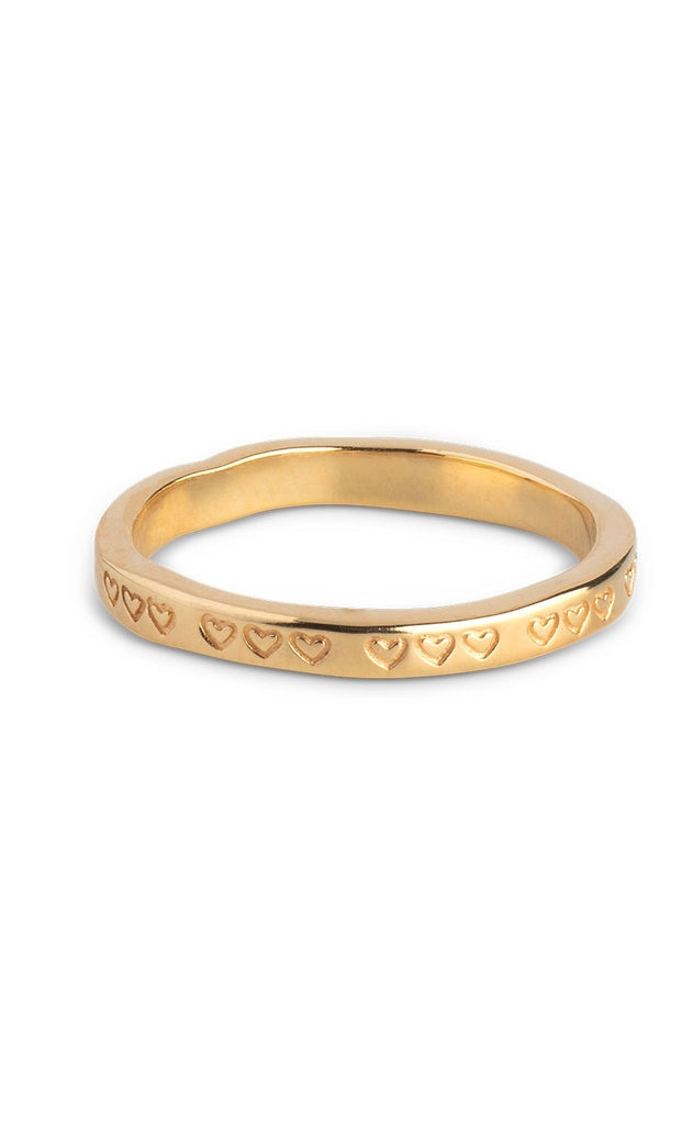 ENAMEL Copenhagen Ring - Heart - Gold