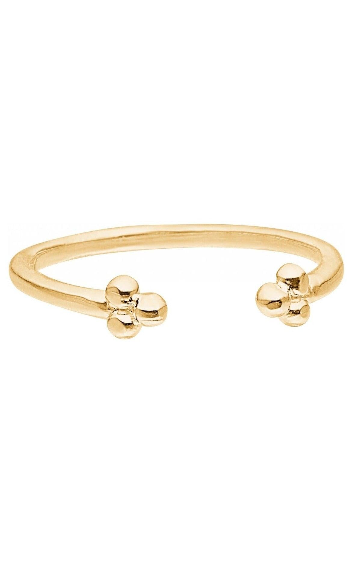 ENAMEL Copenhagen Ring - Simple Flower - Gold Colour