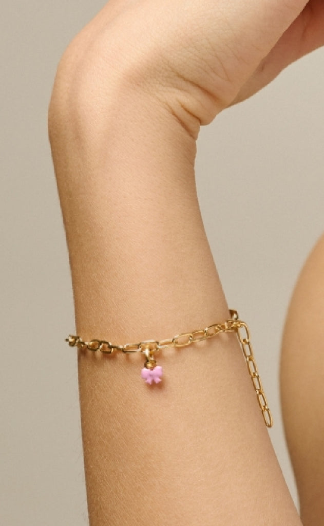 ENAMEL Copenhagen Vedhæng - Baby Bow - Pink