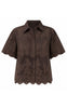 Say INA Copenhagen Skjorte - Elly Lace - Dark Brown