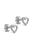 Enamel Copenhagen Øreringe - Studs Heart - Silver Colour