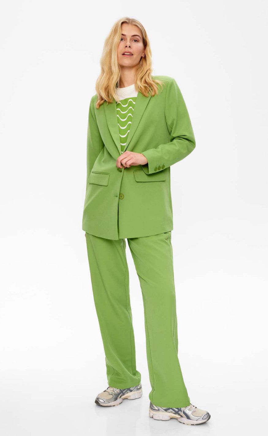 Freequent Blazer - Lenna - Piquant Green W. Olive Night