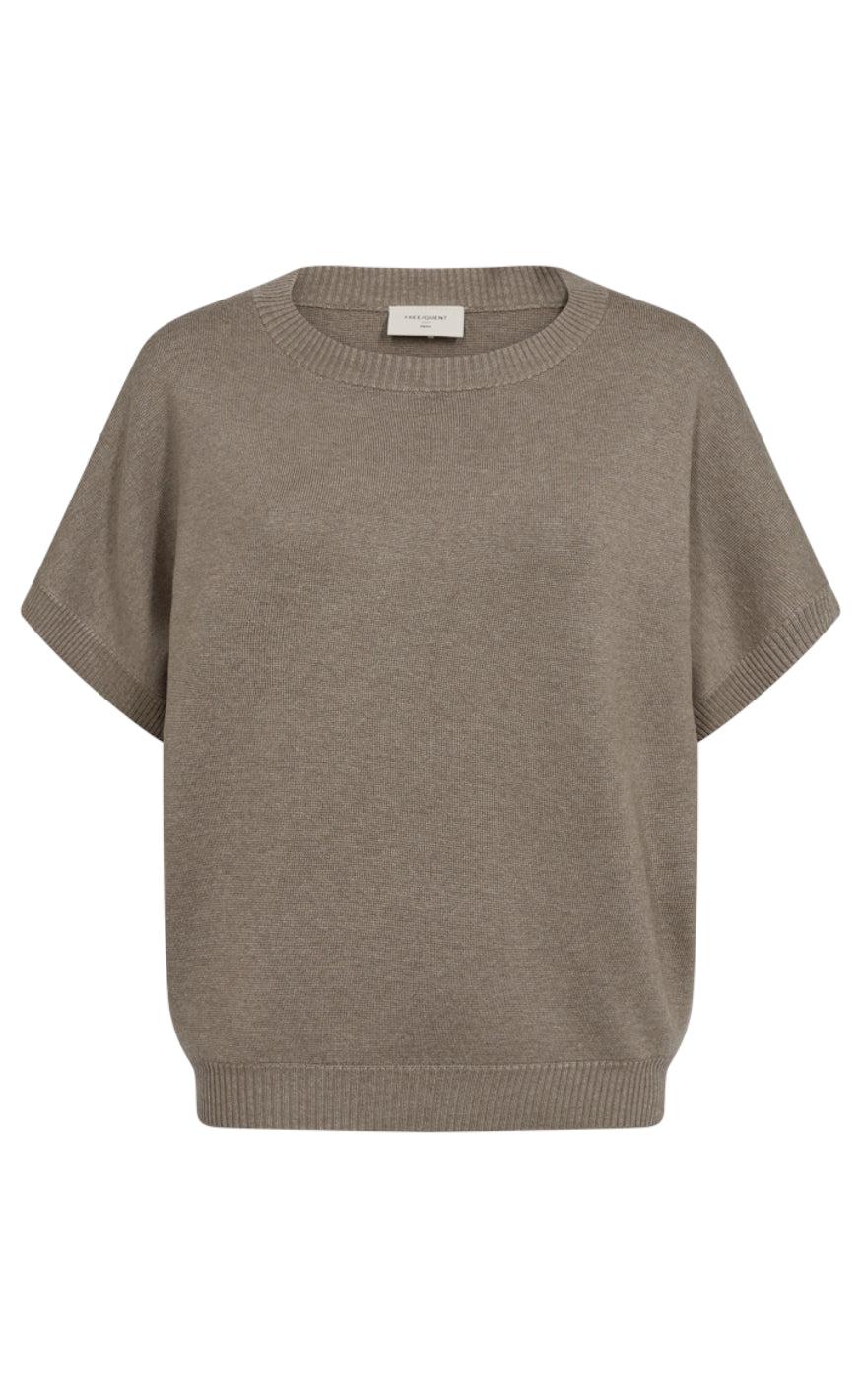 Freequent Bluse - Ani - Desert Taupe/Melange