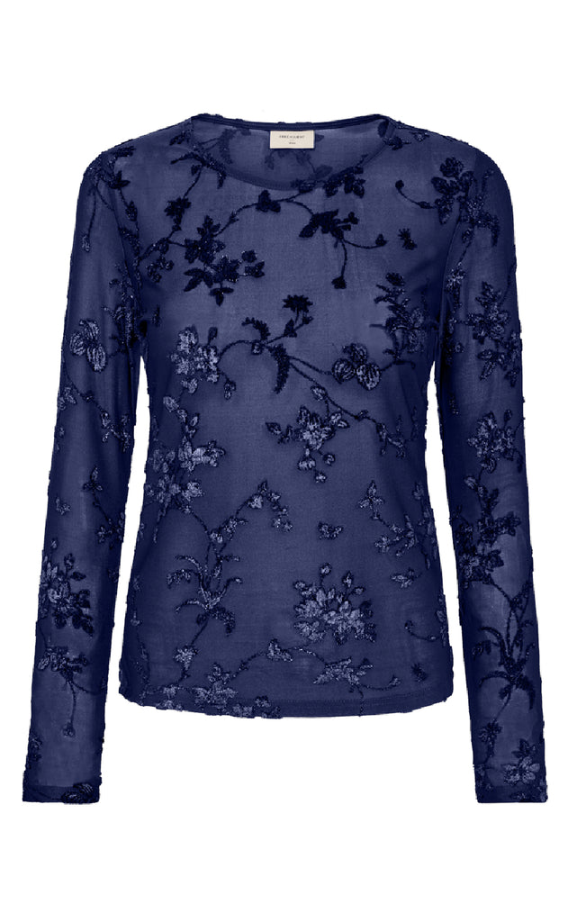 Freequent Bluse - Biska - Patriot Blue