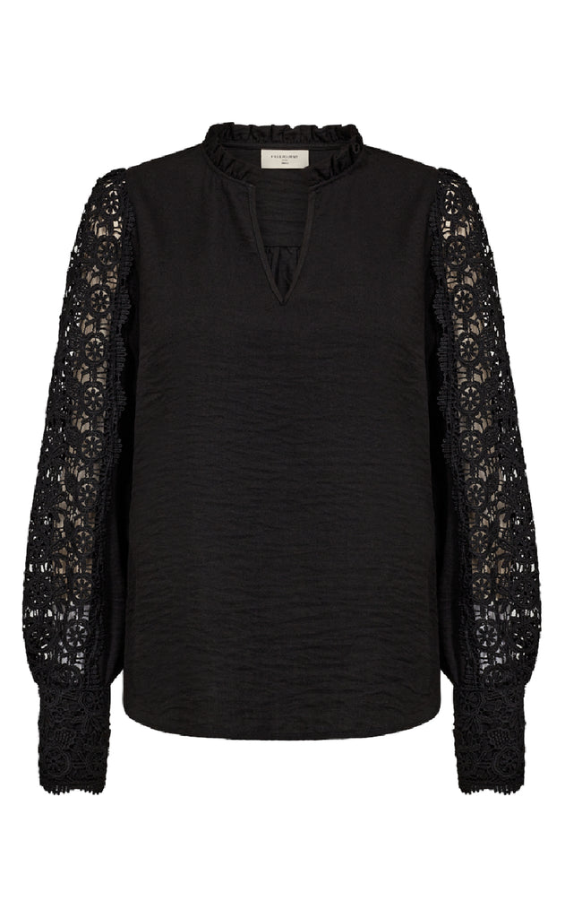 Freequent Bluse - Essa - Black