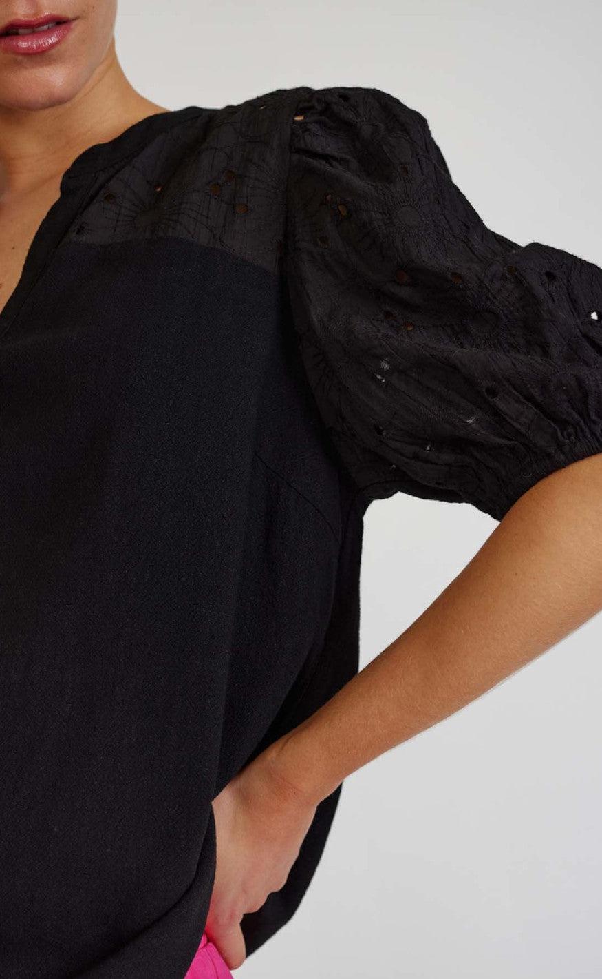 Freequent Bluse - Lara - Black