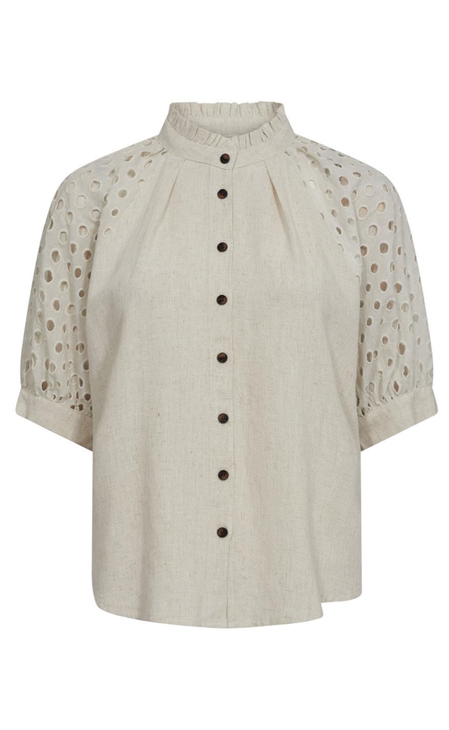 Freequent Bluse - Lara - Moonbeam Melange