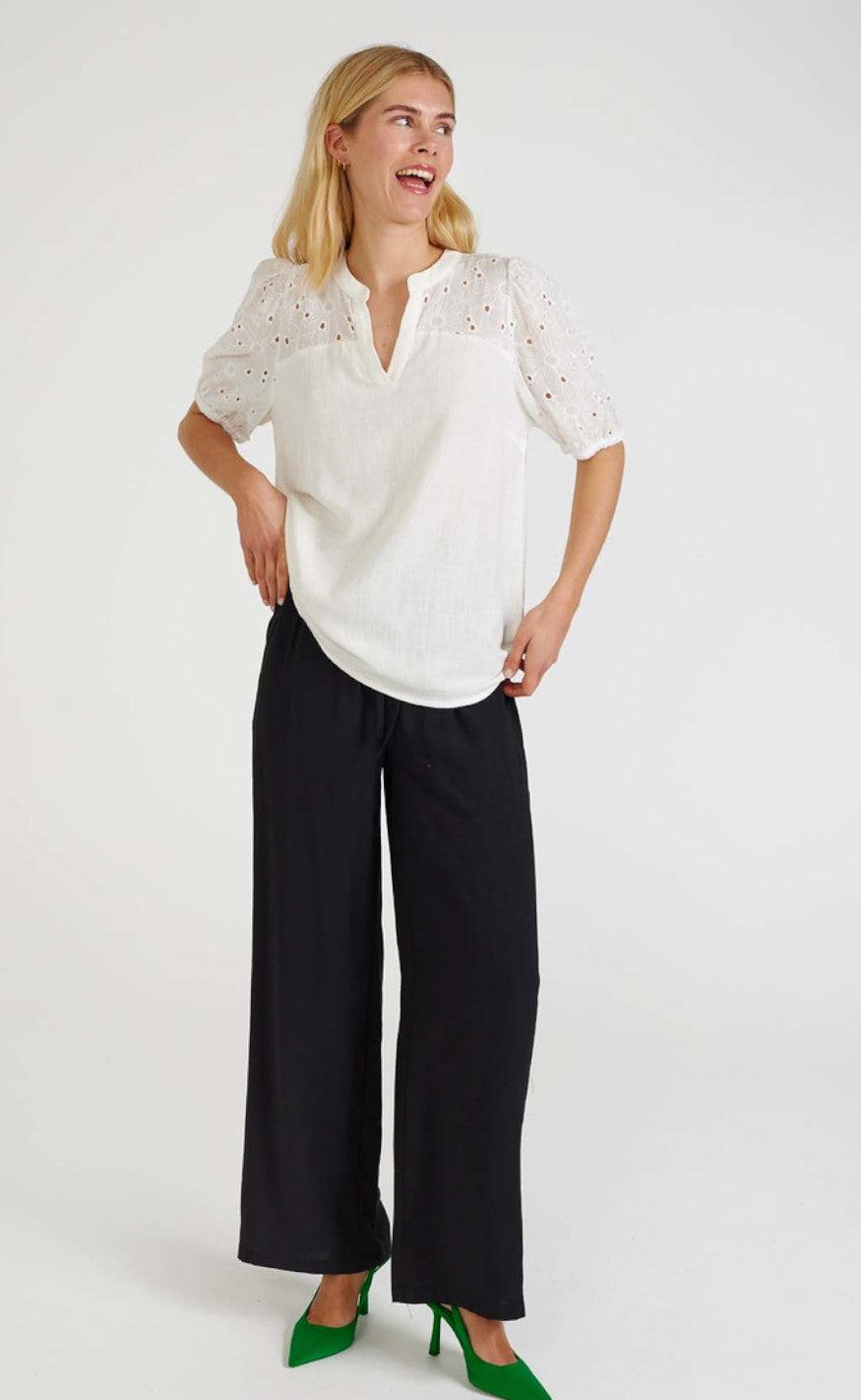 Freequent Bluse - Lara - Off-White