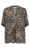 Freequent Bluse - Larin - Simply Taupe w. Black